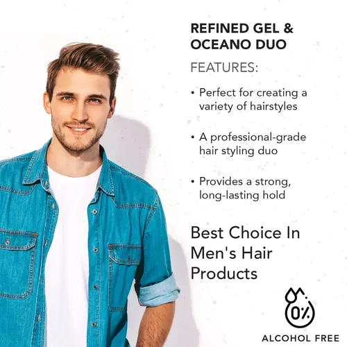 Gel Para El Cabello Gentlemen Republic, 16 Oz, Refinado Y Oc
