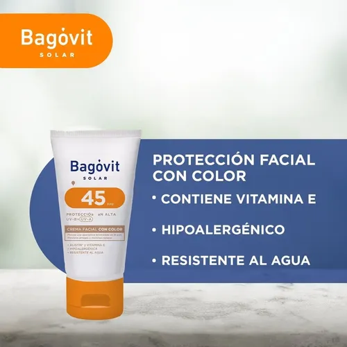 Bagóvit Solar Facial Con Color Fps 45 50grs