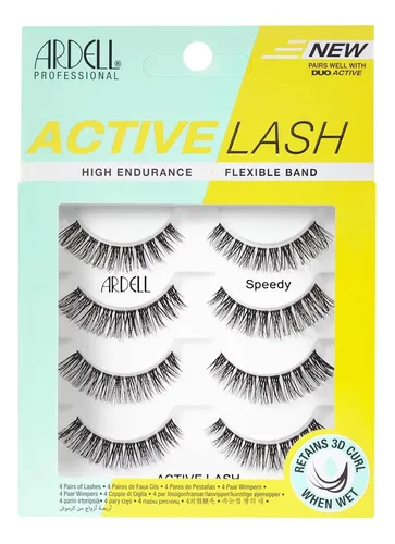 Pestañas Postizas Ardell Active Lash Speedy 4 Pares