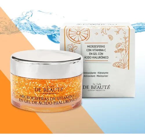 Microesferas Vitamina C En Gel Con Ácido Hialurónico X 50g Momento de aplicación Día/Noche Tipo de piel Todo tipo de piel