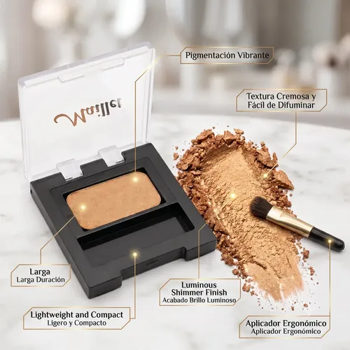 Set Maquillaje Ojos Retro Glam Sombra 21 Máscara Y Delineado