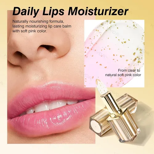Kyda 2pzs Lápiz Labial Hidratante Cambio Color Rosa Suave