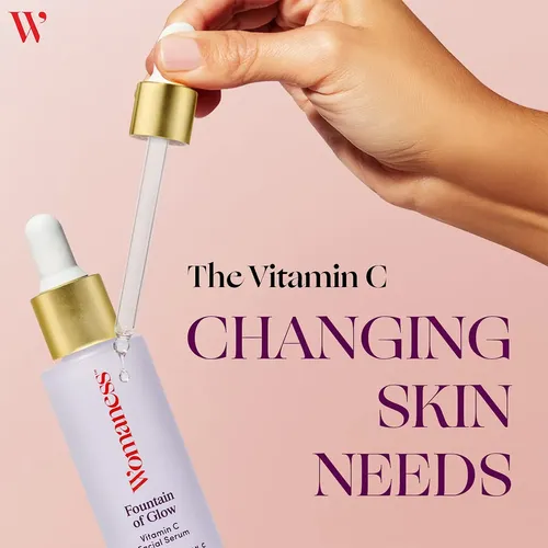 Suero Facial Womaness Fountain of Glow con Vitamina C y Escualano de 30 mL