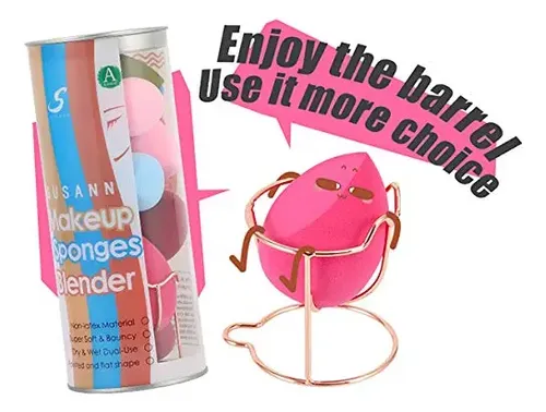Set De Esponjas Para Maquillaje S Susann Con Soporte 12 Piez