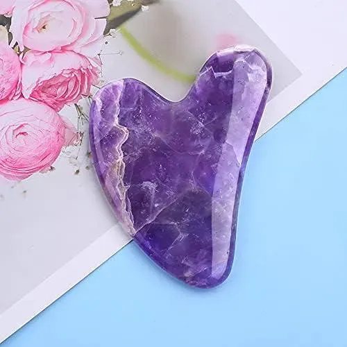 Herramienta Gua Sha Amatista – Piedra Natural