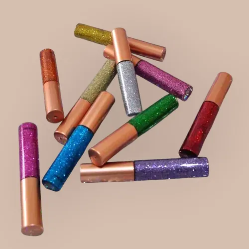 Delineadores Líquidos Con Glitter Set De 10 Colores