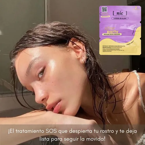 Kit X3 Mascara Facial Nic After Party Revitaliza Energizante