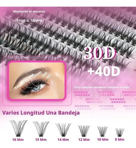Set De Pestañas Postizas De 640 Piezas