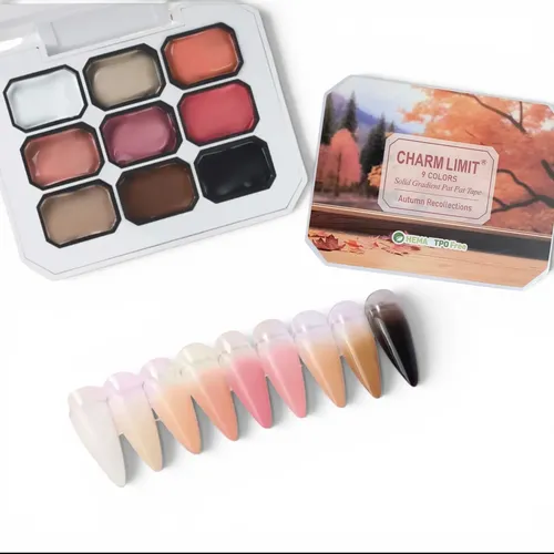 Gel Sólido Pat Pat Difuminado Uñas Charm Limit 9 Colores
