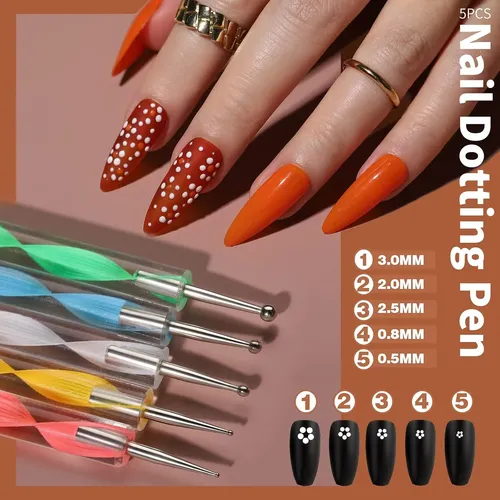 Kit Decoración Uñas Brillos Pinceles Y Strass Nail Art