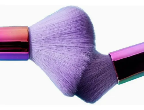 Colorful 5-piece Makeup Brush Set For Eyeshadow And Detail