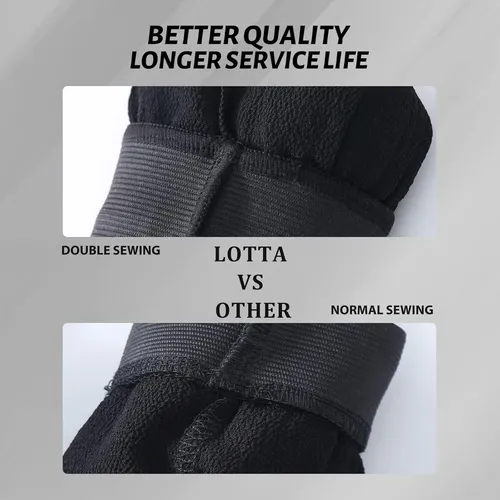Guantes Exfoliantes Lotta 2 Pcs Negro Tamaño Grande Y