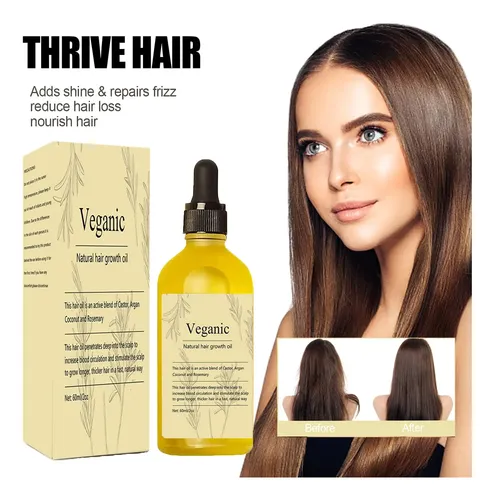 Aceite For El Crecimiento Del Cabello Kisinly Veganic Rosem