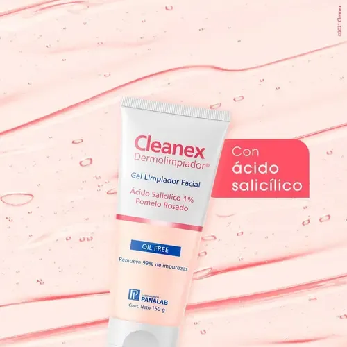 Gel Cleanex Dermolimpiador Facial Piel Grasa Y Mixta 150 Gr