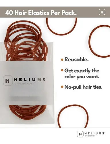 Cintas Elásticas Con Helio Para Cabello Fino De 2 Mm, Color
