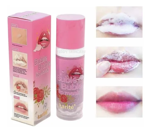 Mascarilla Labios Karite Bubble Lip Exfoliante Rosa 15g