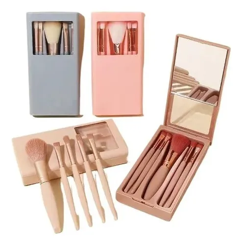 Juego De Brochas De Maquillaje Con Almacenamiento En