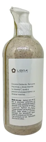 Emulsion Exfoliante De Limpieza Facial Libra 500gr
