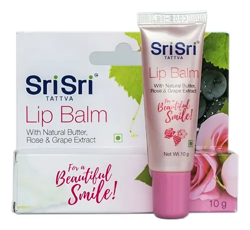 Bálsamo Labial Sabor Frutilla Sri Sri Tattva