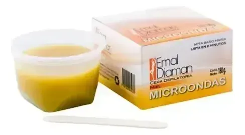 Emal Diaman Cera Depilatoria Miel Microondas 180g