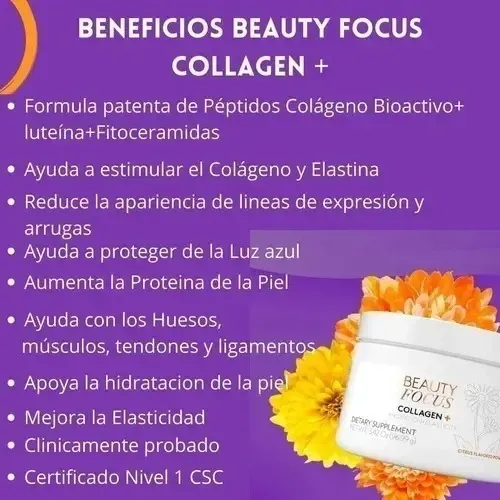 Combo X2 Colagenos Nuskin Beauty Focus Doble Hidrolizado Todo Tipo De Piel Día Y Noche