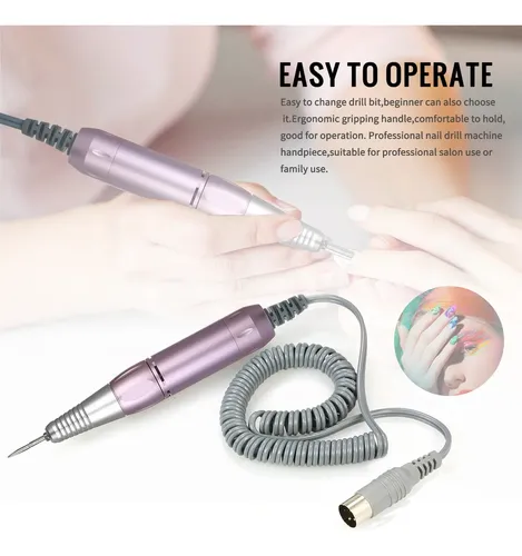 Lima Profesional Para Uñas, Rotatorio, Para Arte Y Manicura