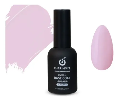 Base Coat Rubber Gel Cherimoya Uv/led Soak Off 15ml