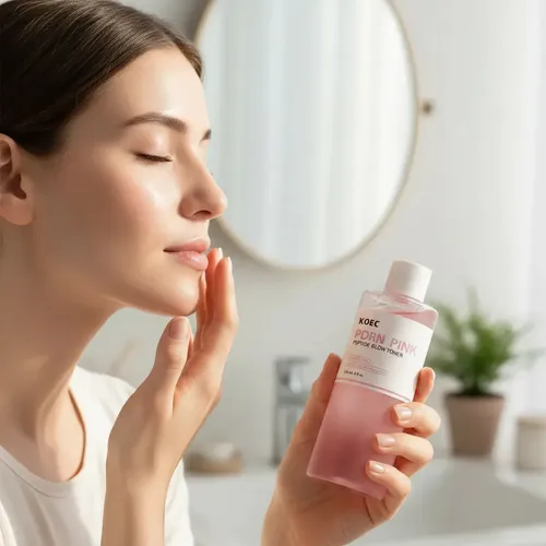 Tónico Facial Koec Pdrn Pink Peptide Glow 180ml Todo Tipo De Piel Día/noche