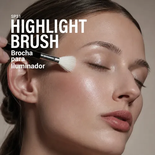 Brocha Maquillaje Iluminador Sp31 Highlight Brush Idraet