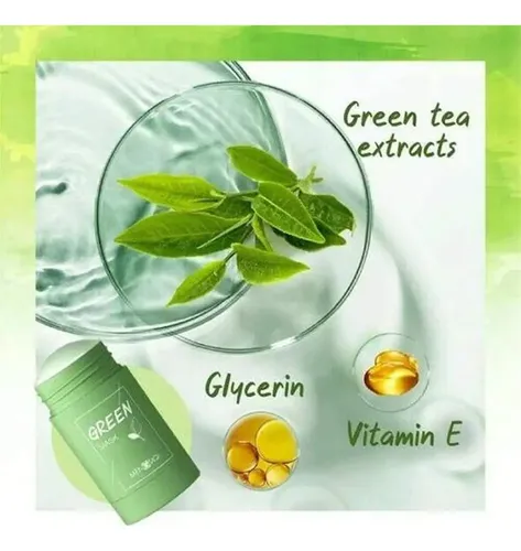 / Mascarilla Purificadora De Arcilla En Barra De Té Verde
