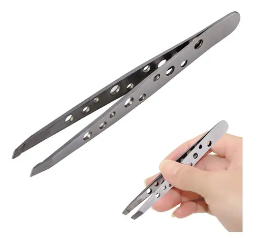 Pinza Para Cejas Inclinada Para Depilación De Vello