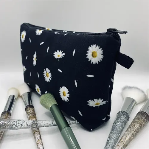 Bolsa De Maquillaje Daisy, Organizador De Cosméticos, Necese