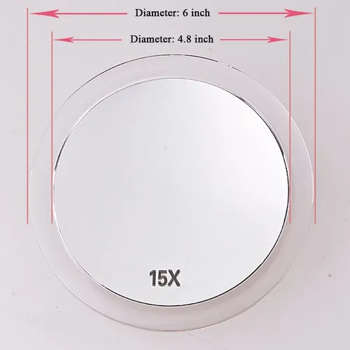 Espejo De Maquillaje Santoo Con Aumento 15x Y 3 Ventosas