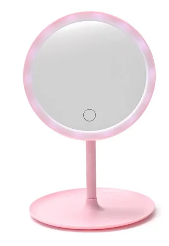Espejo De Maquillaje 3 Modos Luces Led  Con Base Usb Skora
