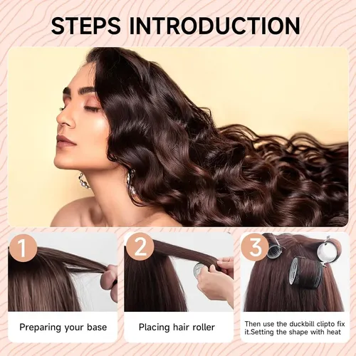 Juego De 50 Rulos Autoadhesivos Caija-h Para Cabello
