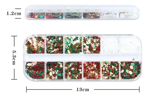 Lentejuelas De Mariposa Navideñas For Uñas Gt