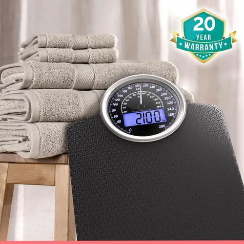 Báscula De Baño Analógica Y Digital Adamson Hybrid Scale Negro