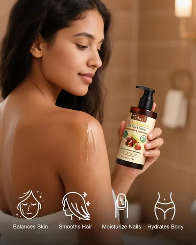 Aceite De Jojoba Orgánico Yoken 236ml Prensado En Frío