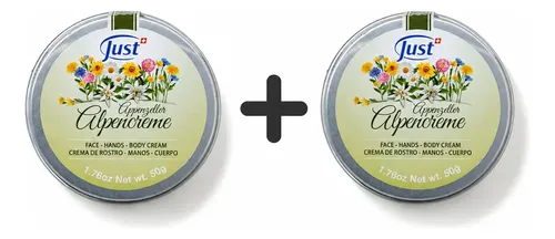 2 Cremas Humectantes Swiss Just Alpencreme De 50g C/u