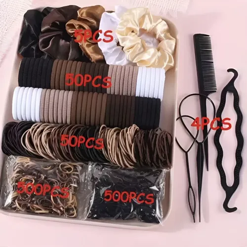 Kit 1109 Accesorios For Peinar Ligas Donas Y Pasadores ^
