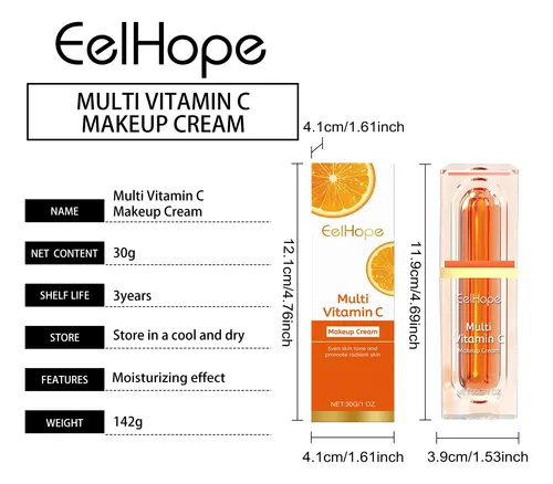 M* Crema Facial Hidratante Iluminadora Con Vitamina C *xl