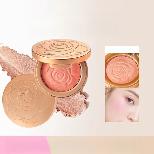 Crema De Rubor Iluminadora De Pétalos Para Maquillaje Facial