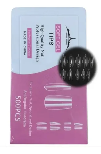 Kit Soft Gel 500 Tips Paris Night + Gel Sólido Cheri + Lima!