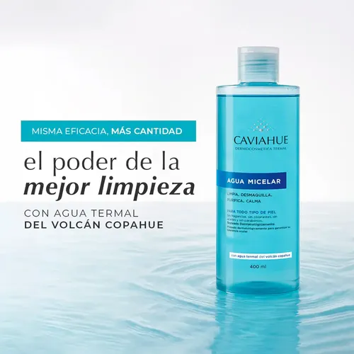 Agua Micelar Caviahue Desmaquillante Todo Tipo De Piel 400ml