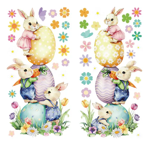 A..a Pegatinas Grandes Reutilizables Con Purpurina