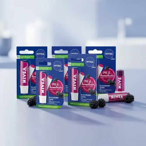 Pack Protector Labial Nivea By Labello Blackberry Shine