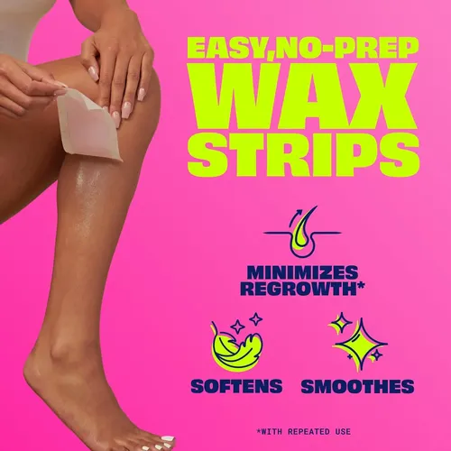 Nair Hair Remover Wax Ready Tiras Para Piernas Y Cuerpo, No
