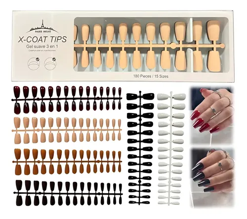 Tips Para Soft Gel Y Press On Paris Night Color X180u 3 En 1