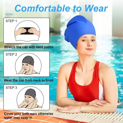 Gp. Touca De Cabelo Longo Xl Para Nadar Na Piscina. *
