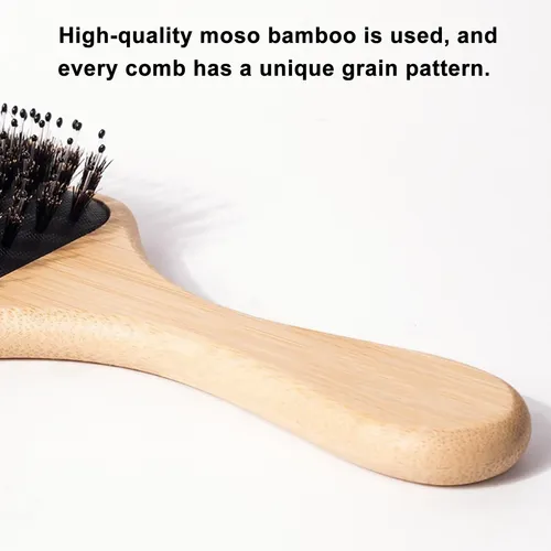 Cepillo De Pelo Denentt Boar Bristle Bamboo Massage